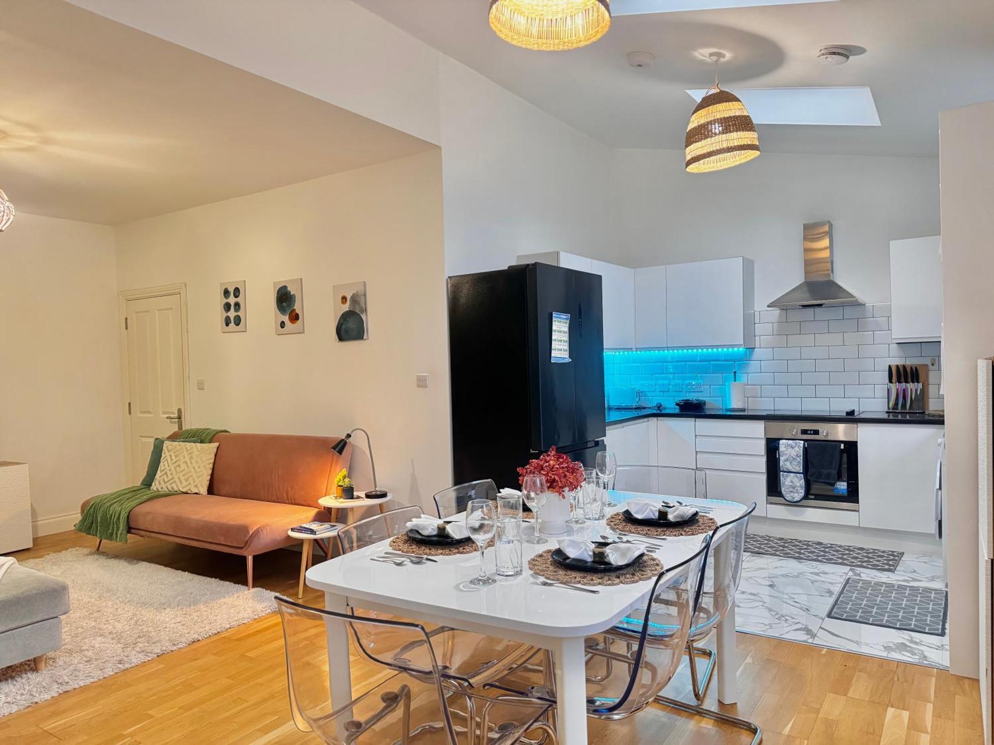 Modern 1-Bed Apt 30Min To Central London & Parking Ngoại thất bức ảnh