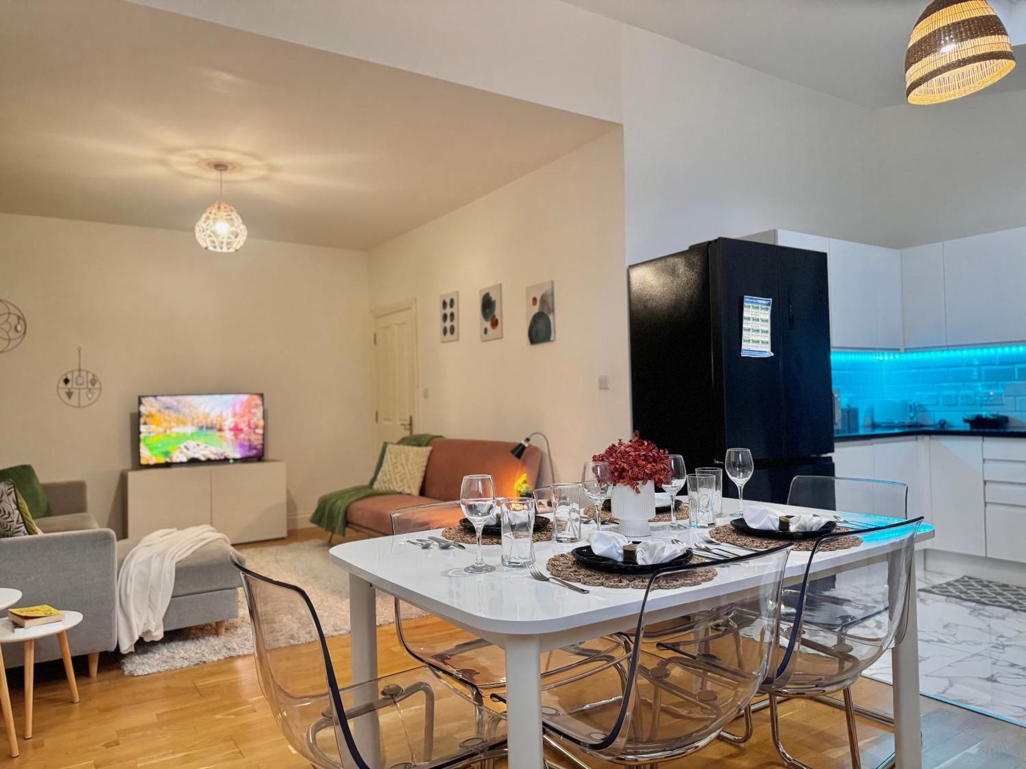 Modern 1-Bed Apt 30Min To Central London & Parking Ngoại thất bức ảnh